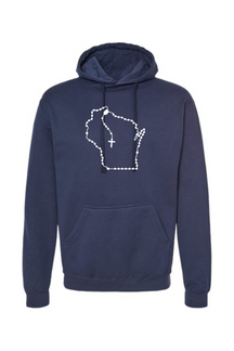 Wisconsin Catholic Rosary Hoodie Sweatshirt