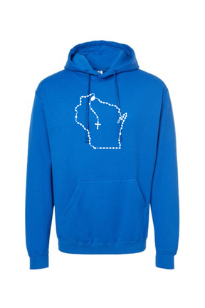 Wisconsin Catholic Rosary Hoodie Sweatshirt