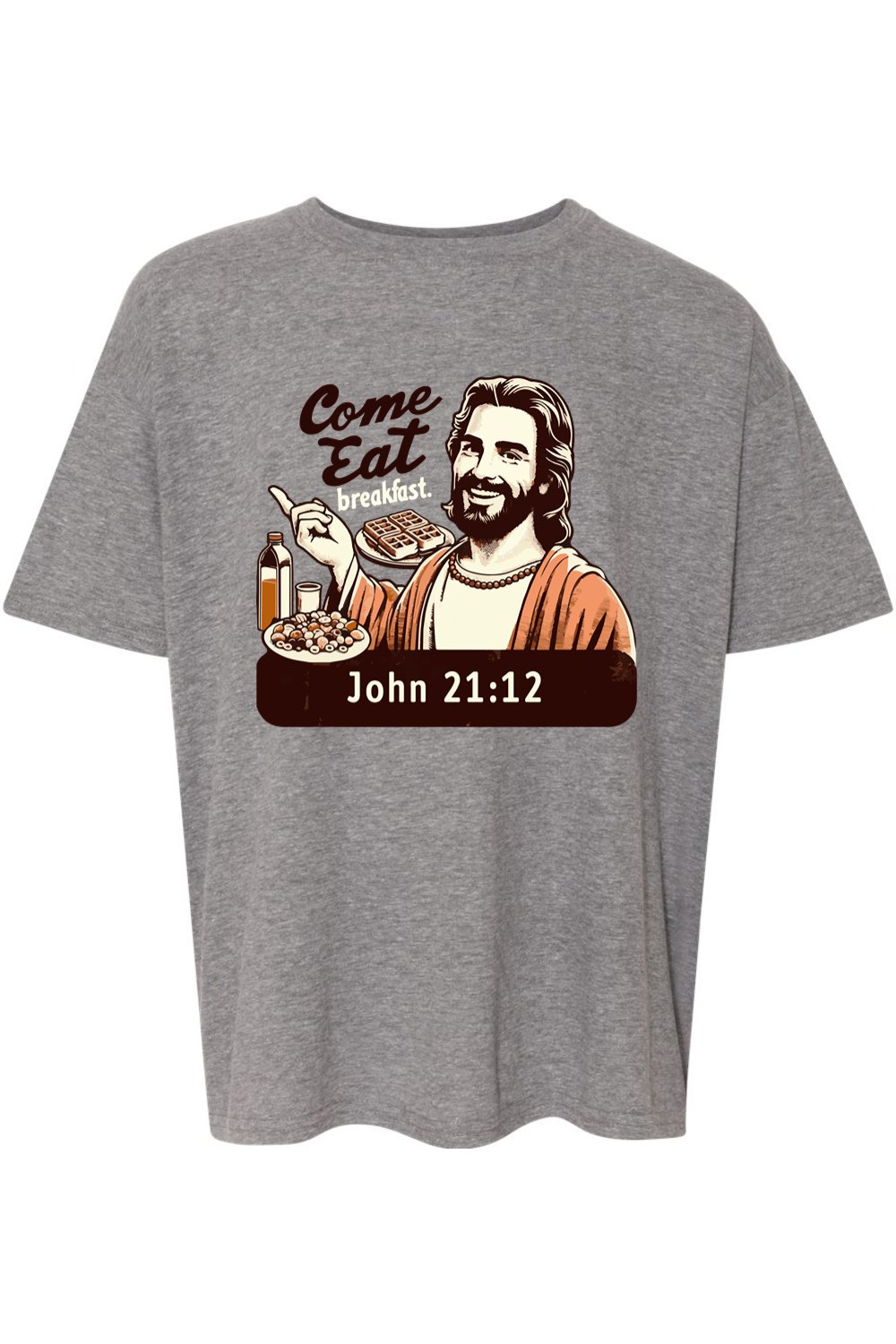 Come Eat Breakfast - John 21:12 Youth T-Shirt