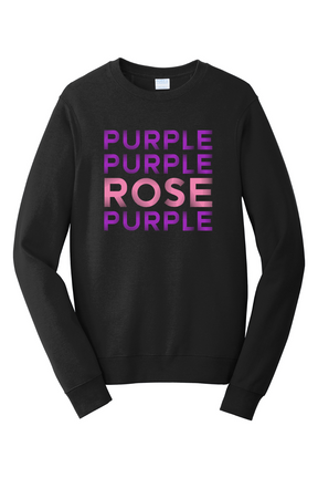 Purple Purple Rose Purple - Advent Crewneck Sweatshirt