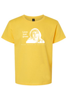 Love Just Gives - St. Teresa of Calcutta Youth T-Shirt