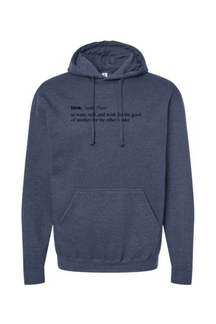 Love is a Verb - Hoodie Sweatshirt