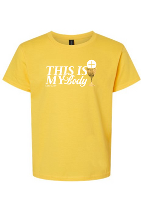 This is My Body Chalice - Luke 22:19 Youth T-Shirt