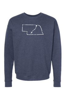 Nebraska Catholic Rosary Crewneck Sweatshirt