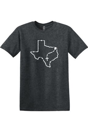 Texas Catholic Rosary Adult T-shirt