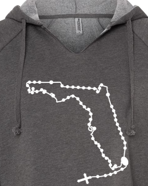 Florida Catholic Rosary Drop Hoodie