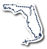 Florida Catholic Rosary Sticker