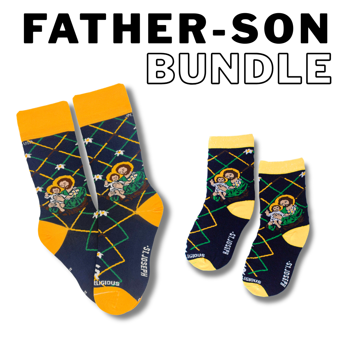 Dad + Kid: St. Joseph Socks – Matching Set