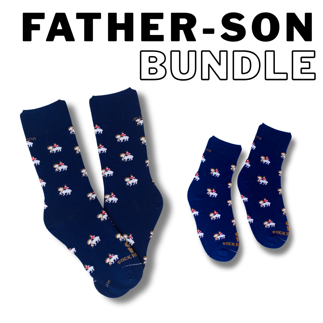 Dad + Kid: Paschal Lamb Socks – Matching Set
