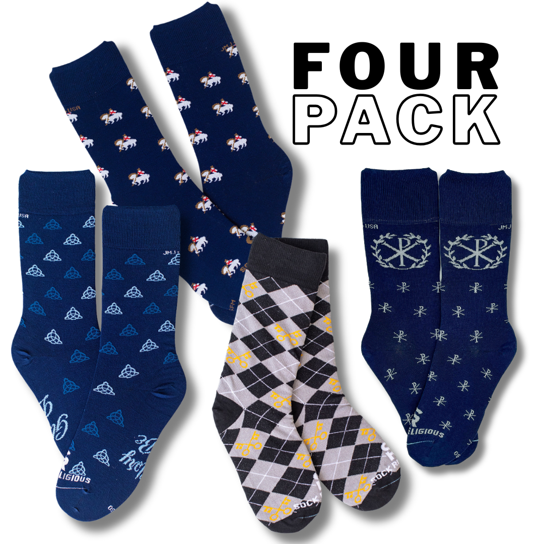 Catholic Executive Socks (4-Pack)