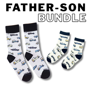 Dad + Kid: Pope Mobile Socks – Matching Set