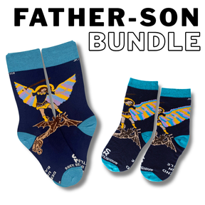Dad + Kid: St. Michael Socks – Matching Set