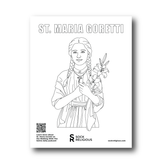 St. Maria Goretti Coloring Page - FREE Digital Download