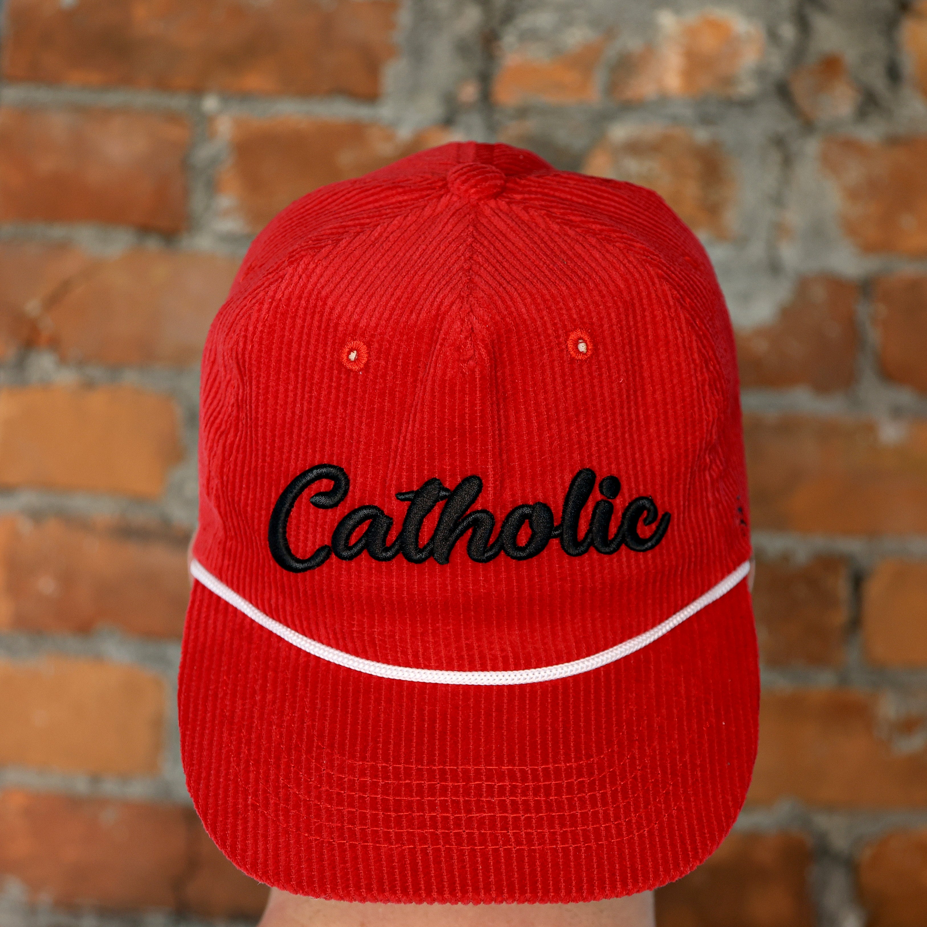 Catholic Retro Corduroy Hat