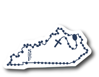 Kentucky Catholic Rosary Sticker