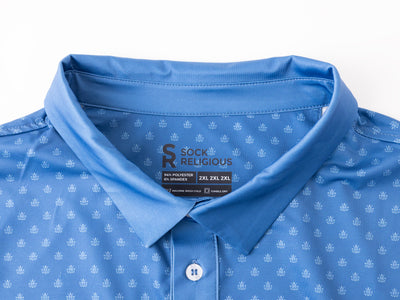 Marian Monogram Catholic Men's Performance Polo