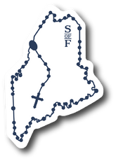 Maine Catholic Rosary Sticker