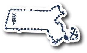 Massachusetts Catholic Rosary Sticker