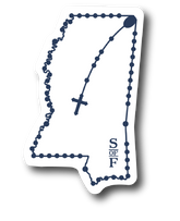 Mississippi Catholic Rosary Sticker