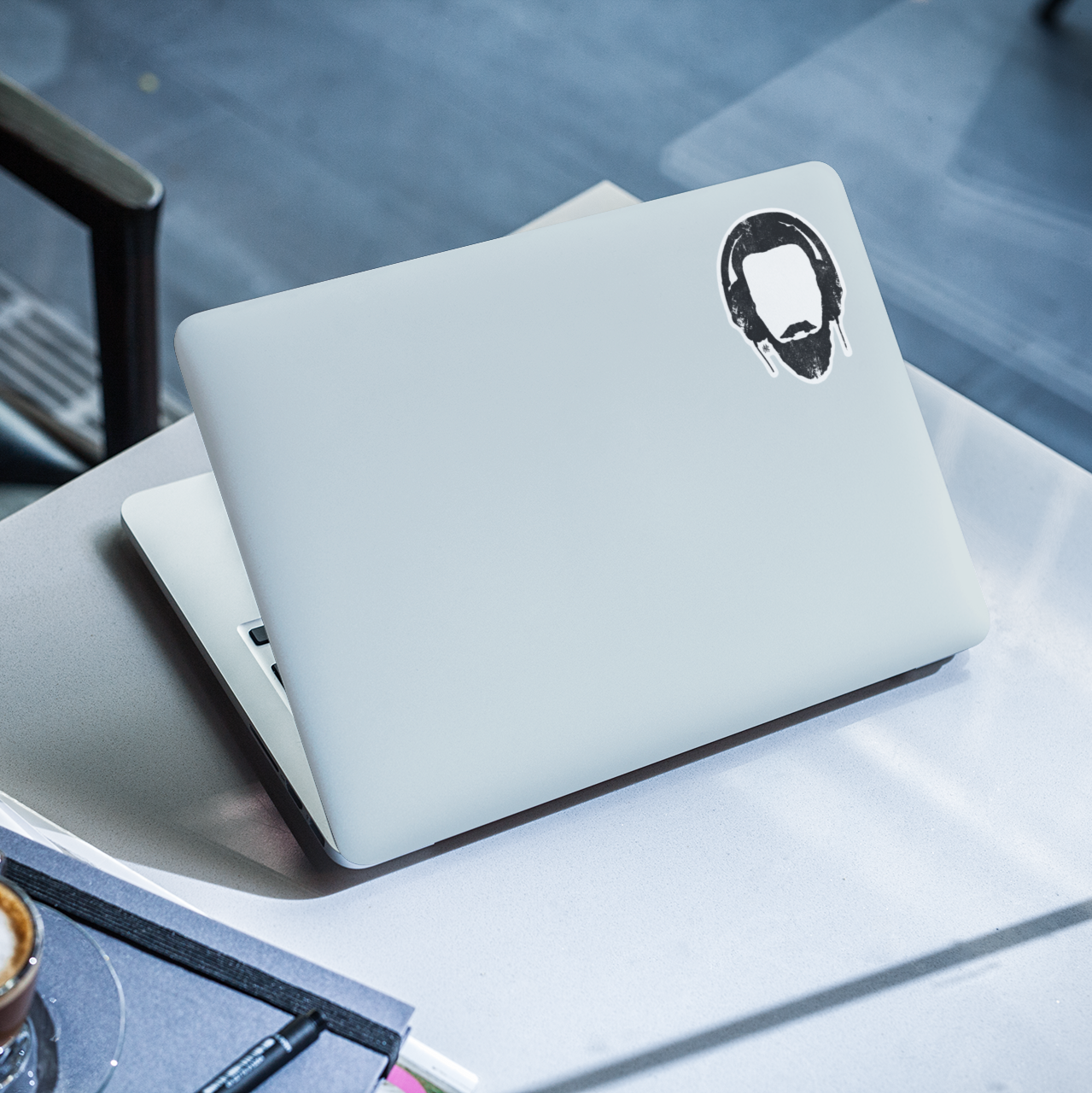 Monk Rockin' Headphones Sticker