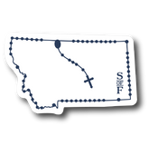 Montana Catholic Rosary Sticker