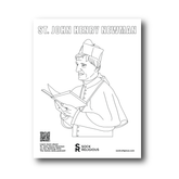 St. John Henry Newman Coloring Page - FREE Digital Download