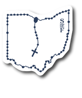 Ohio Catholic Rosary Sticker