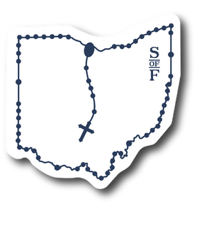 Ohio Catholic Rosary Sticker