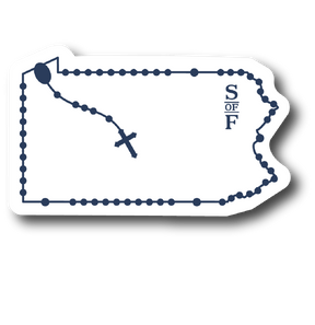 Pennsylvania Catholic Rosary Sticker