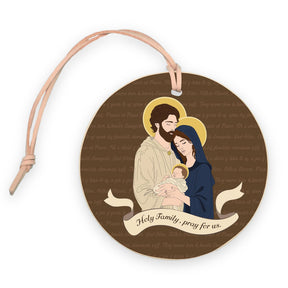 Holy Family  4" Round Ornament | Catholic Gifts & Decor-0