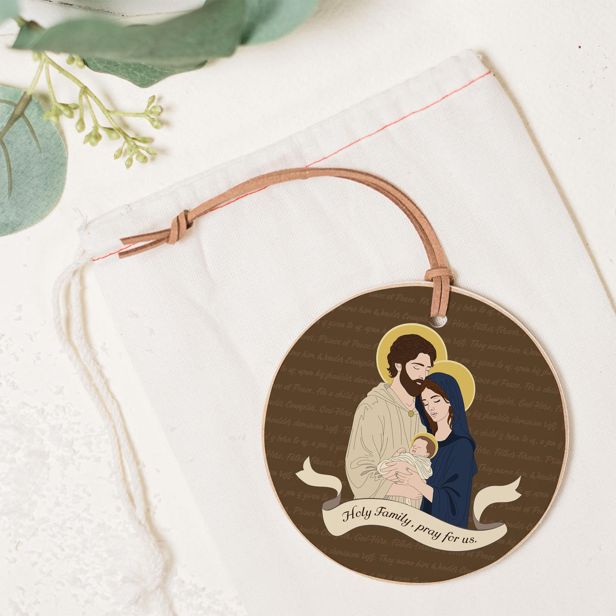 Holy Family  4" Round Ornament | Catholic Gifts & Decor-1