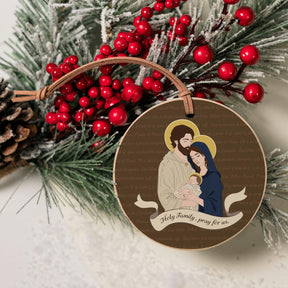 Holy Family  4" Round Ornament | Catholic Gifts & Decor-4