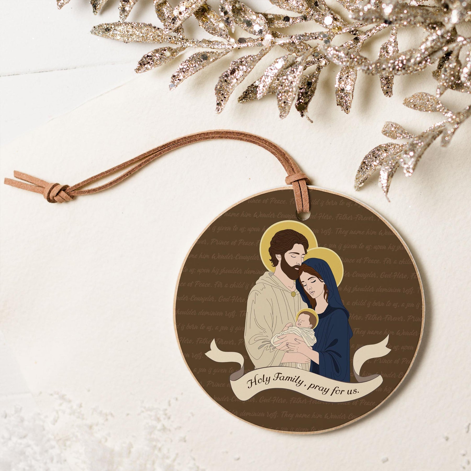 Holy Family  4" Round Ornament | Catholic Gifts & Decor-5