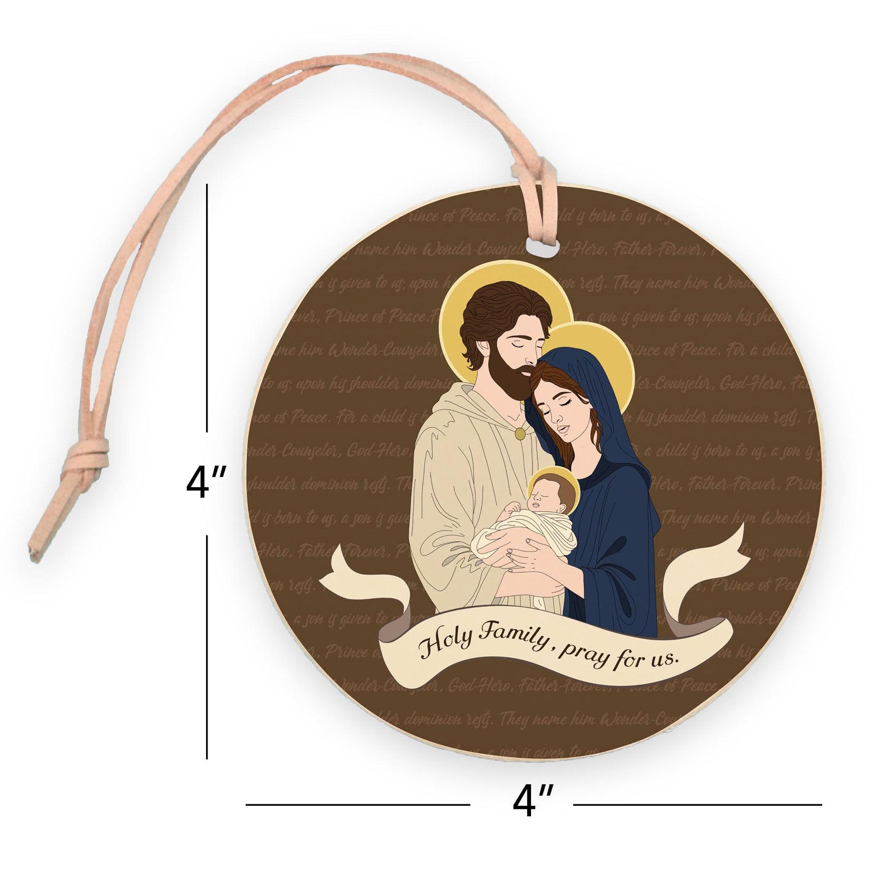 Holy Family  4" Round Ornament | Catholic Gifts & Decor-7