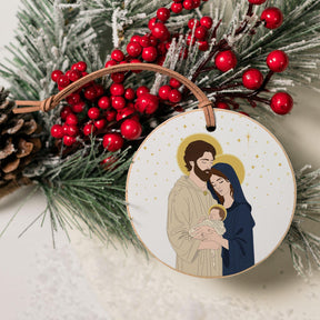 Holy Family 2 4" Round Ornament | Catholic Gifts & Decor-4