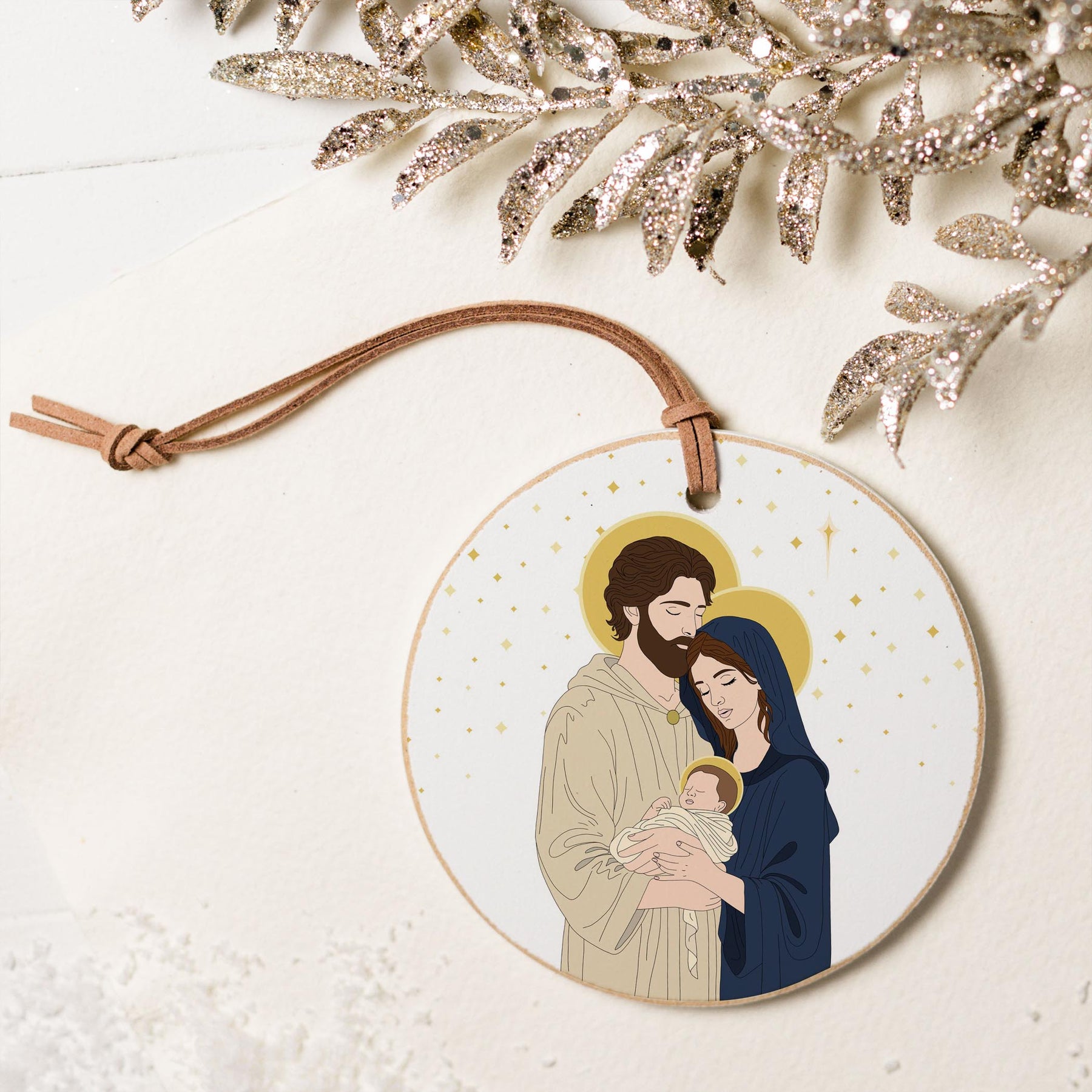 Holy Family 2 4" Round Ornament | Catholic Gifts & Decor-5