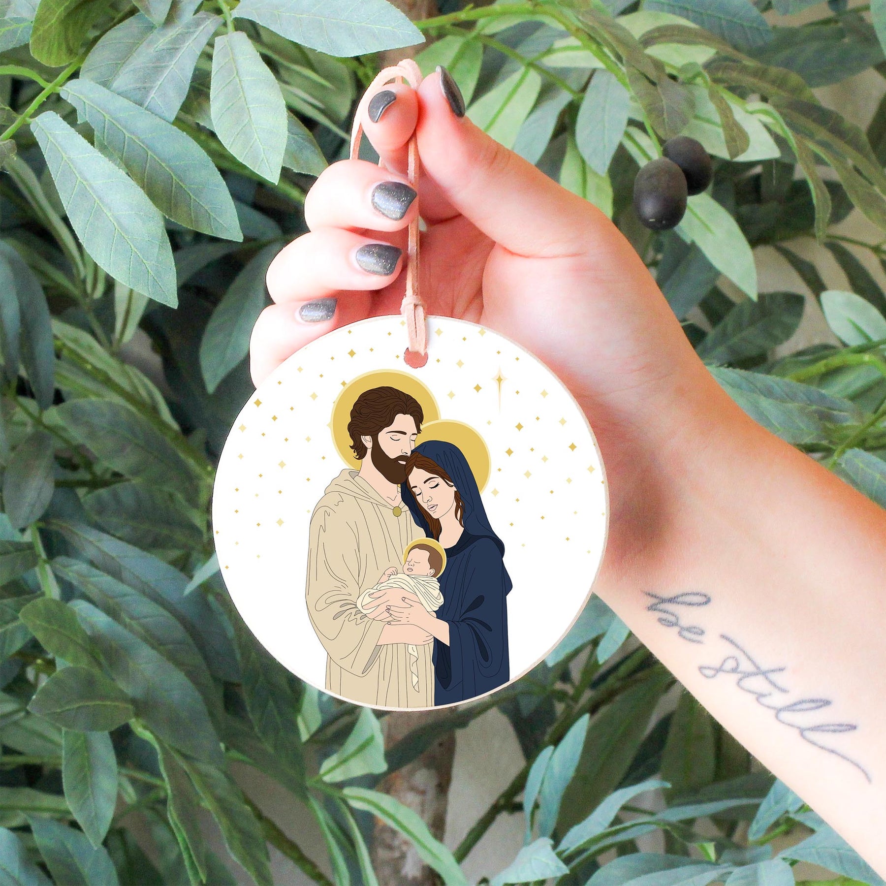 Holy Family 2 4" Round Ornament | Catholic Gifts & Decor-6