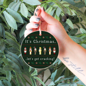 It's Christmas Let's Get Cracking 4" Round Ornament | Catholic Gifts & Decor-6