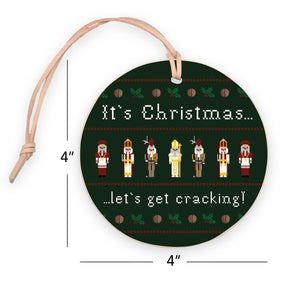 It's Christmas Let's Get Cracking 4" Round Ornament | Catholic Gifts & Decor-7