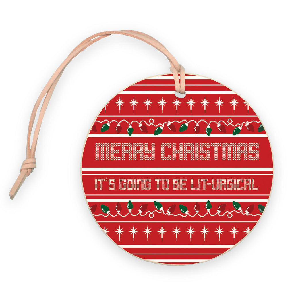 It's Going to be Lit-urgical!  4" Round Ornament | Catholic Gifts & Decor-0