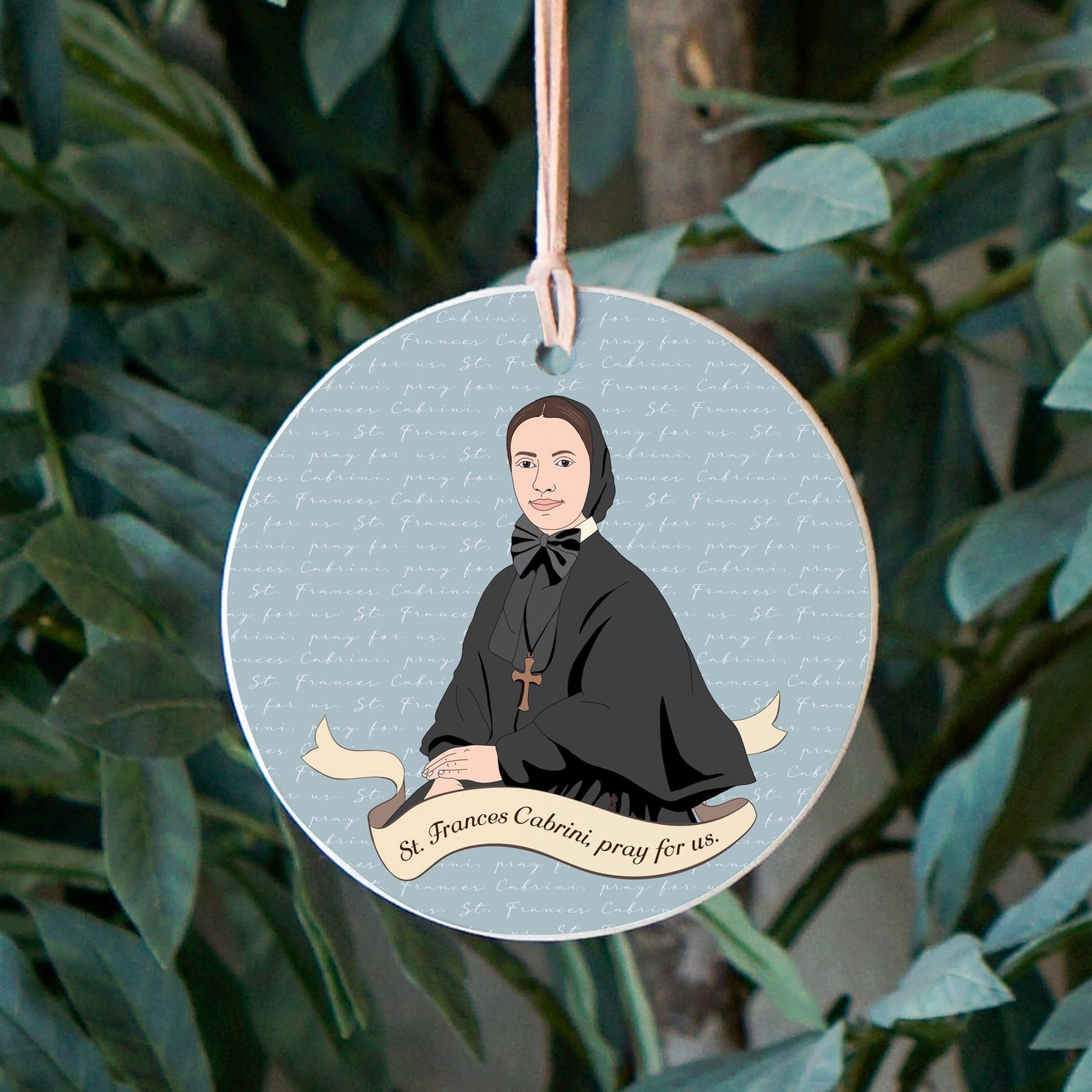 Mother Cabrini  4" Round Ornament | Catholic Gifts & Decor-2