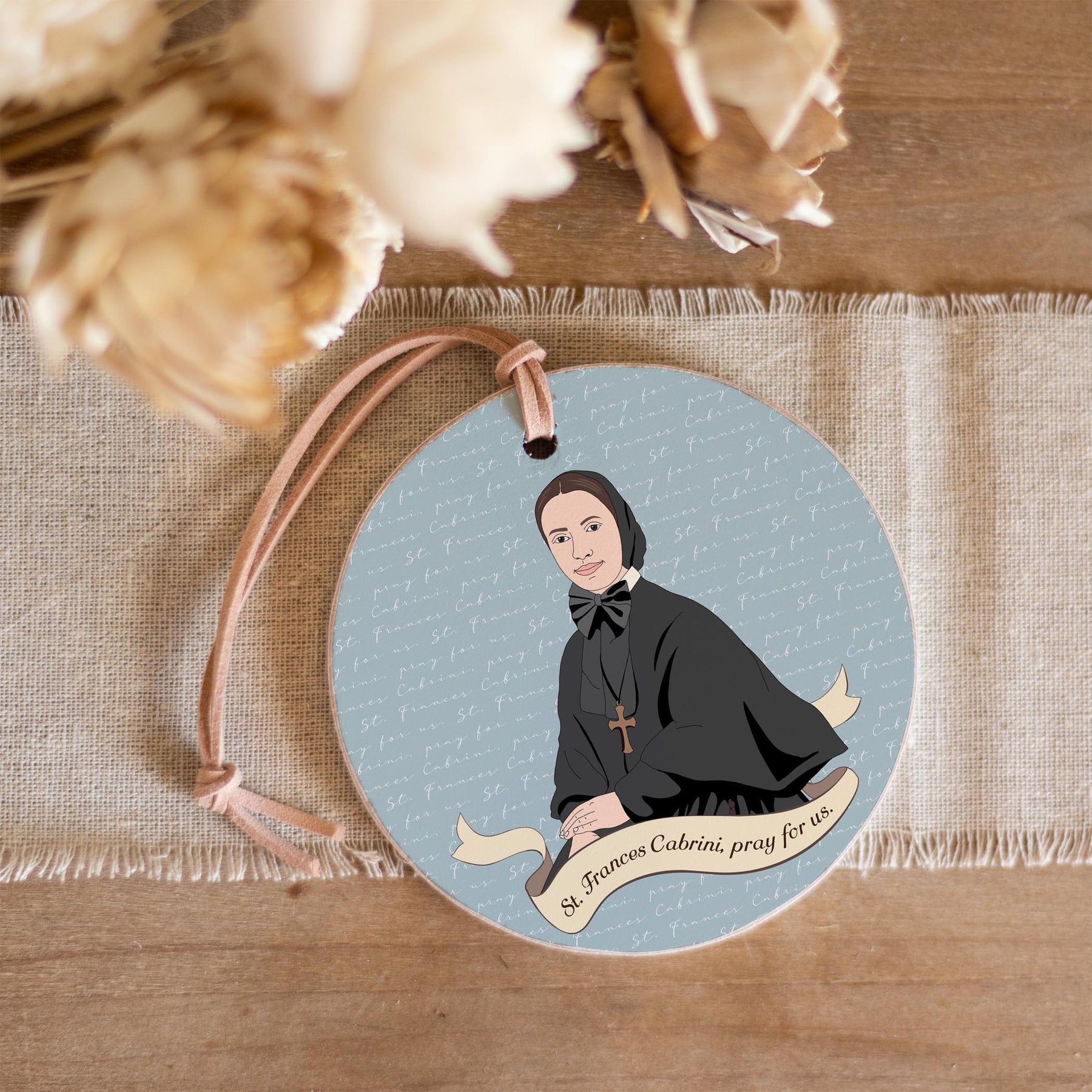 Mother Cabrini  4" Round Ornament | Catholic Gifts & Decor-3