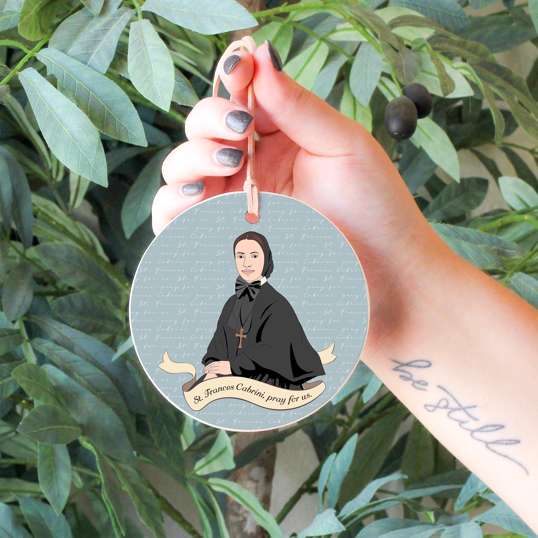 Mother Cabrini  4" Round Ornament | Catholic Gifts & Decor-6