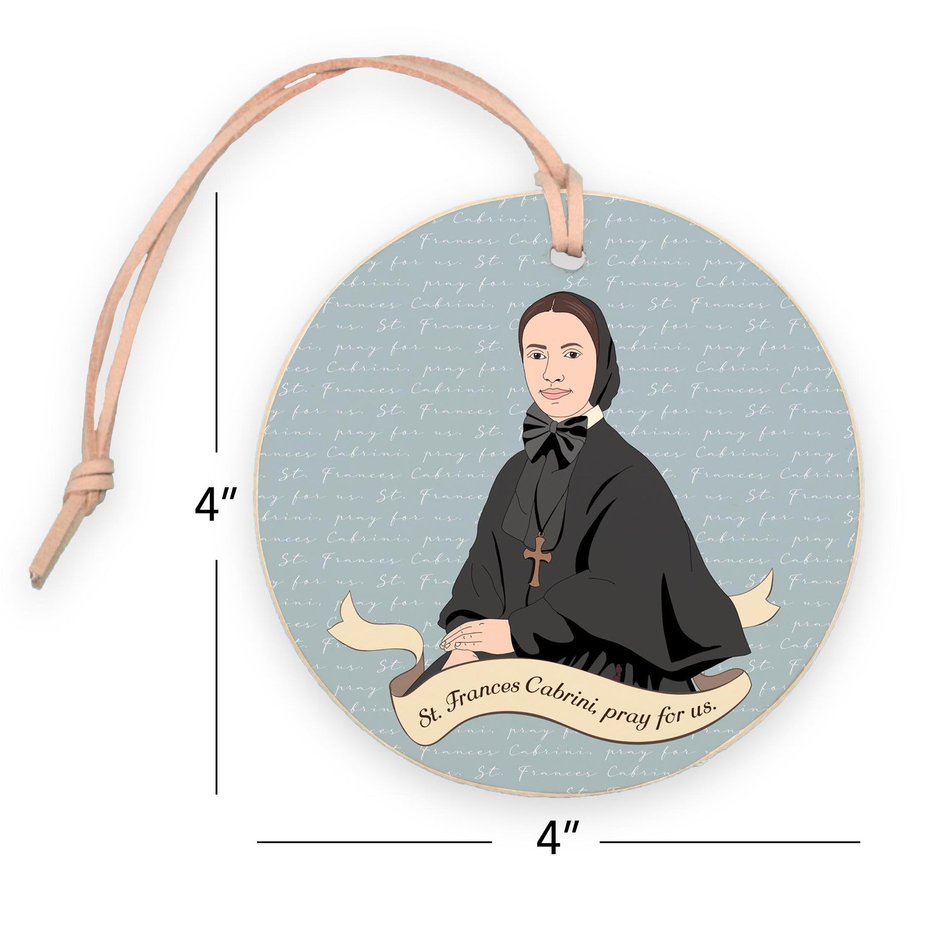 Mother Cabrini  4" Round Ornament | Catholic Gifts & Decor-7