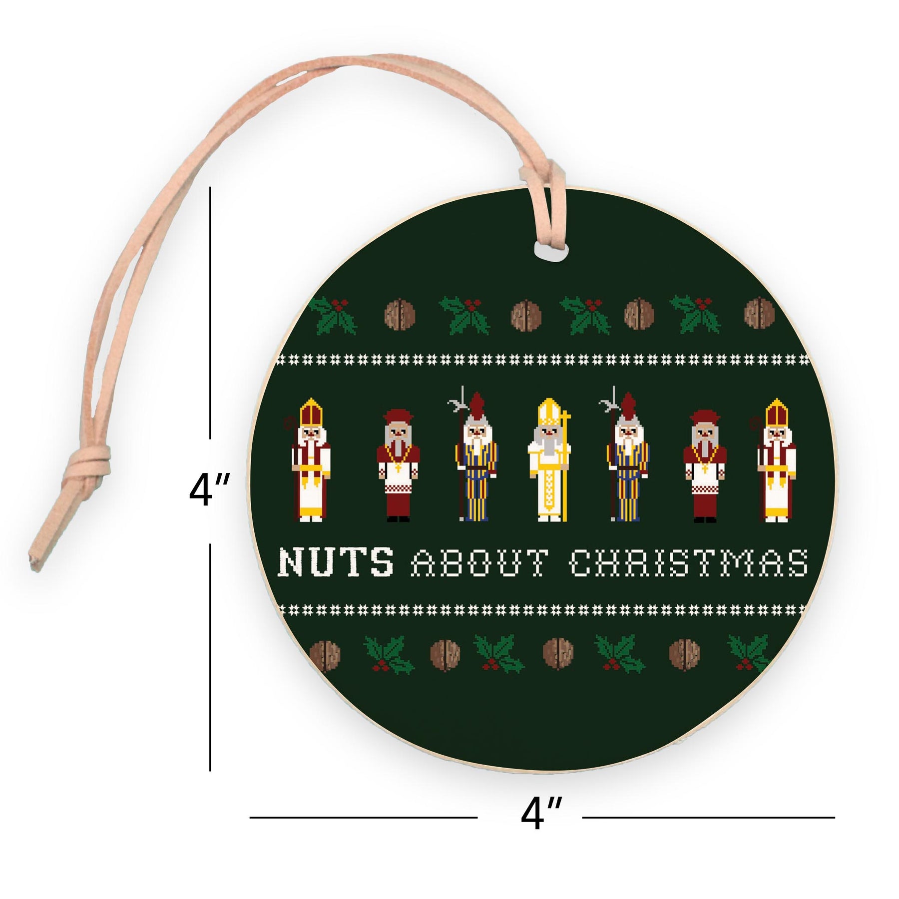 Nuts About Christmas  4" Round Ornament | Catholic Gifts & Decor-7