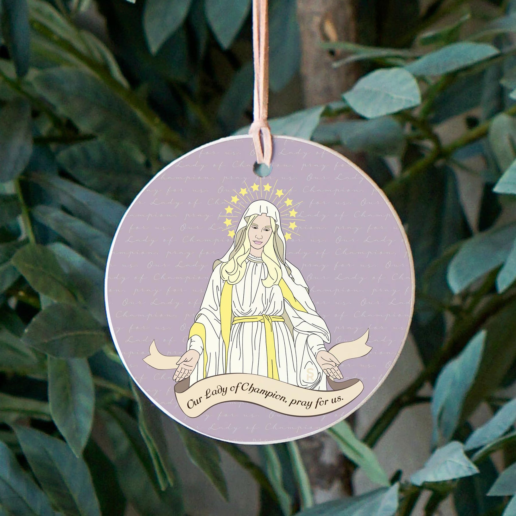 Our Lady of Champion 4" Round Ornament | Catholic Gifts & Decor-2