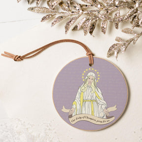 Our Lady of Champion 4" Round Ornament | Catholic Gifts & Decor-5