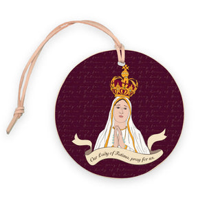 Our Lady of Fatima  4" Round Ornament | Catholic Gifts & Decor-0