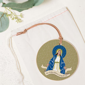 Our Lady of Grace  4" Round Ornament | Catholic Gifts & Decor-1