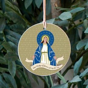 Our Lady of Grace  4" Round Ornament | Catholic Gifts & Decor-2